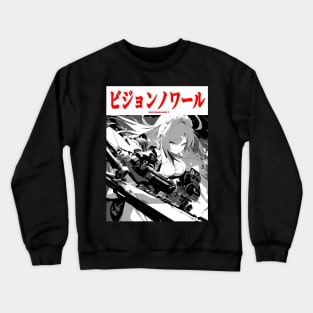 Cyberpunk Cyborg Maid Girl Japanese Vaporwave Urban Aesthetic 3 Crewneck Sweatshirt